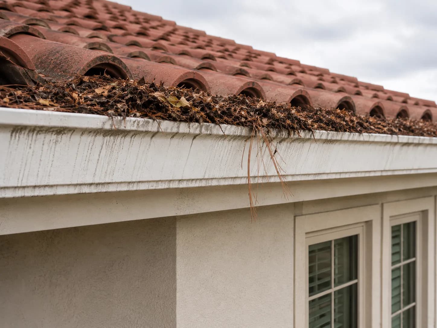 Gutter Cleaning before and after in Hidden Hills