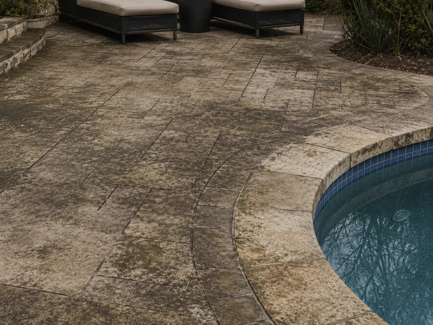 Pressure Washing before and after in Hidden Hills