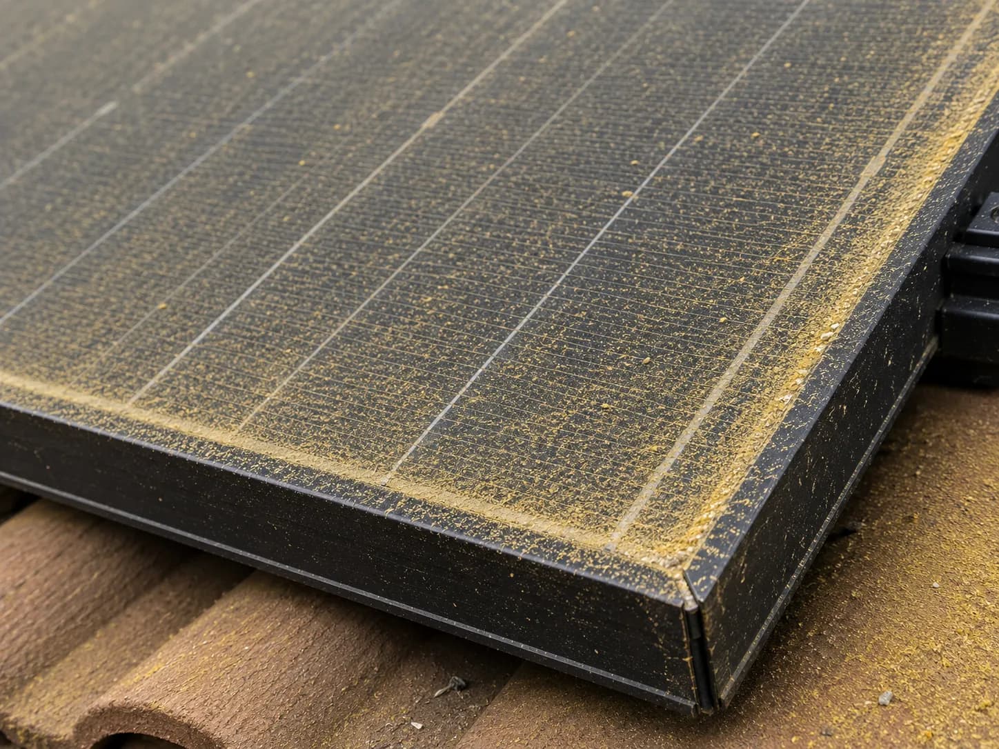 Solar Panel Cleaning before and after in Hidden Hills