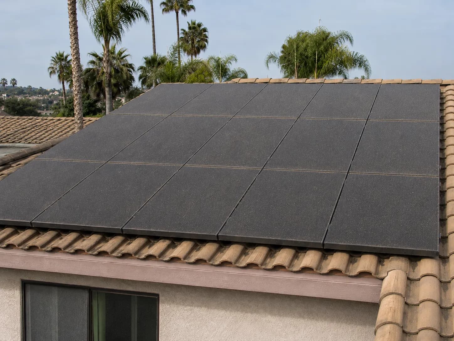 Solar Panel Cleaning before in Mountain View Estates