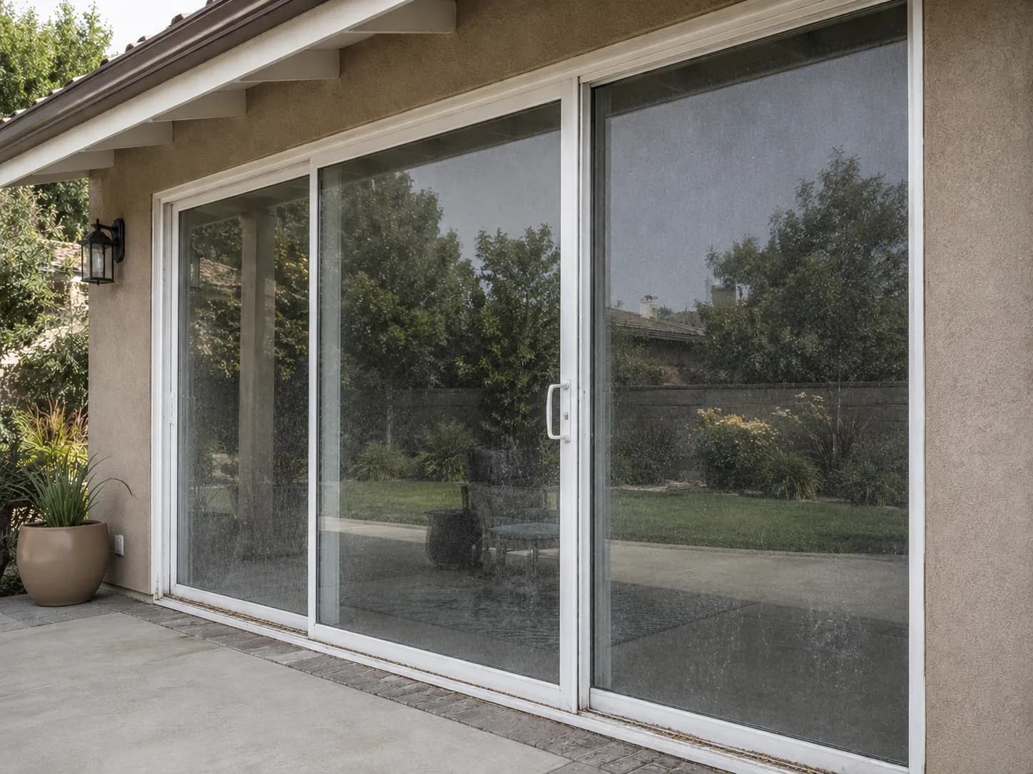 Window Cleaning before and after in Hidden Hills